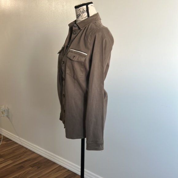 Mos Mosh Style Selby Naya Shirt Chocolate Chip size 36 - Picture 2 of 6